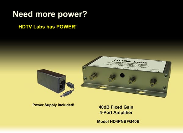 Need more power?  HDTV Labs has power!